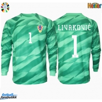 Kroatia Dominik Livakovic #1 Keeper Bortedrakt EM 2024 Langermet